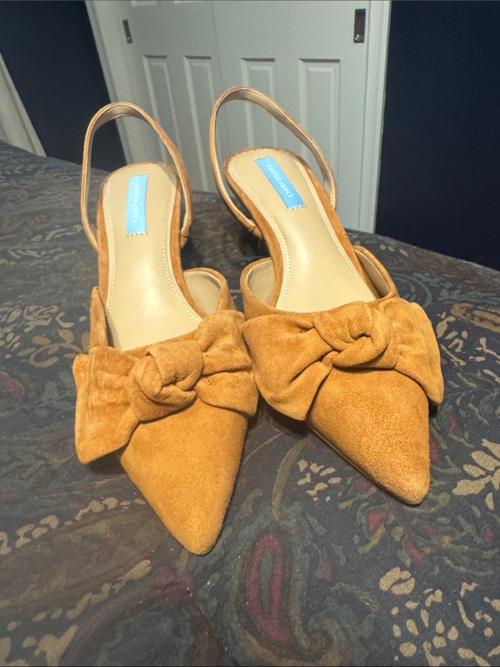 Draper James Tess Leather Slingbacks Size 8